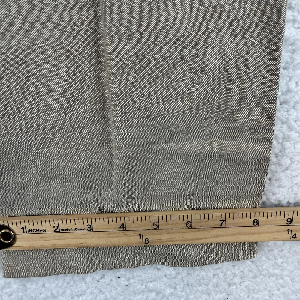 Banana Republic Aiden Chino Pants Mens 35x30 Beige Slim Fit Linen Blend Casual